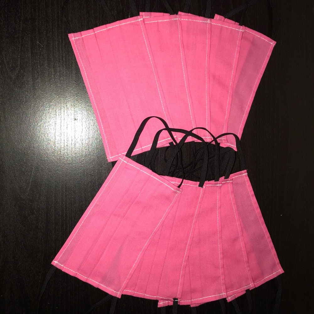 Kids pink face masks